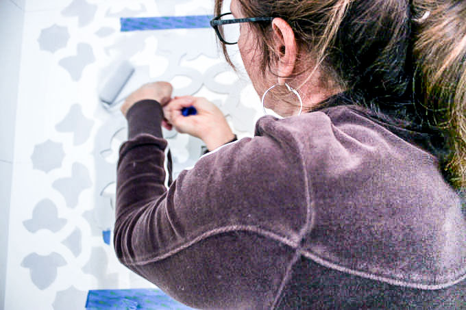 paint over stencil