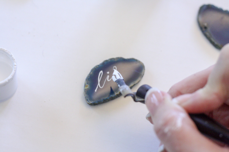 Make Your Own Agate Place Cards