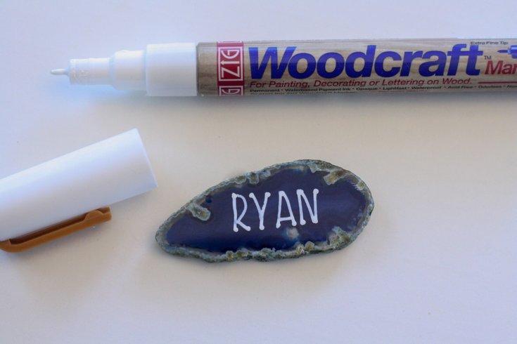 Make Your Own Agate Place Cards