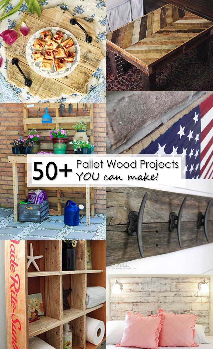 50 plus pallet wood projects you can make Pinterest Image 50 plus pallet wood projects you can make Pinterest Image