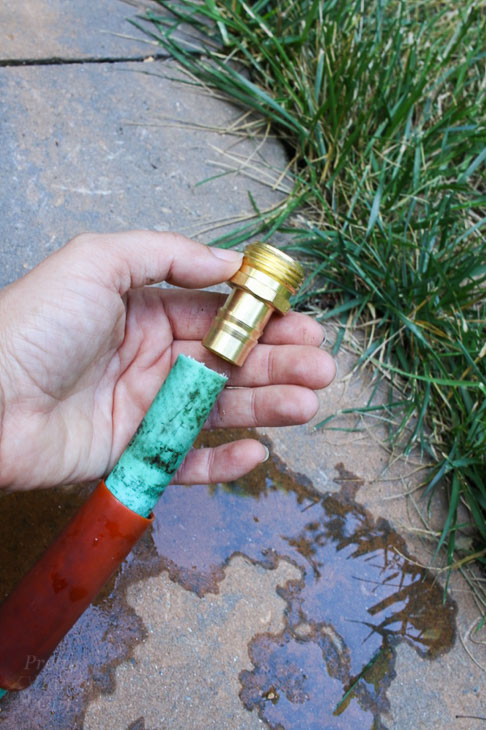 insert new hose end