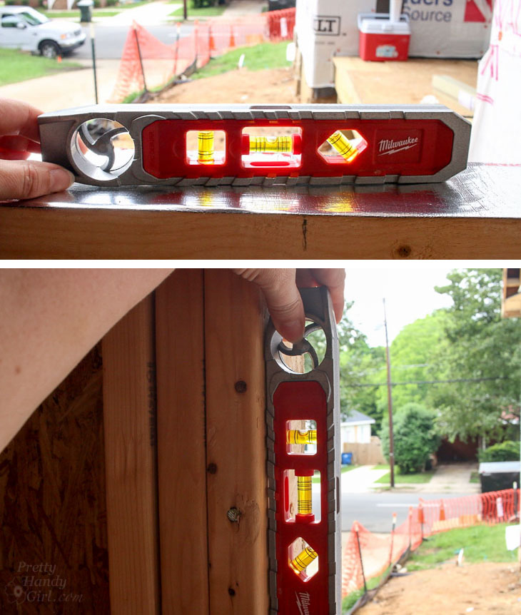 level and plumb rough opening