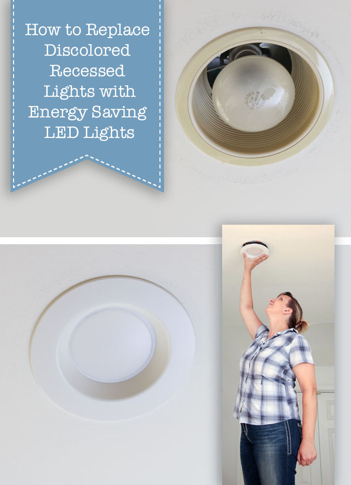 Update Ugly Recessed Can Lights with Energy Efficient LED