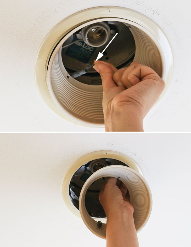 Update Ugly Recessed Can Lights with Energy Efficient LED