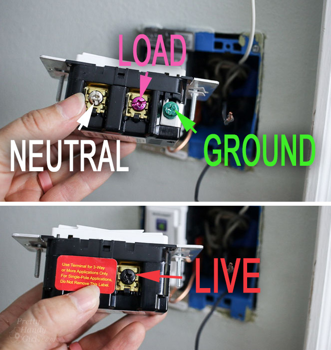 screw colors and meanings on decora smart dimmer switch