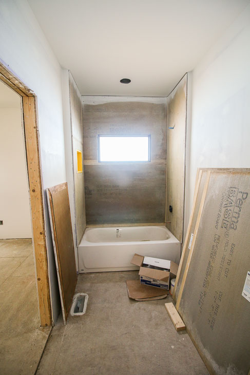downstairs bathroom pre-tile