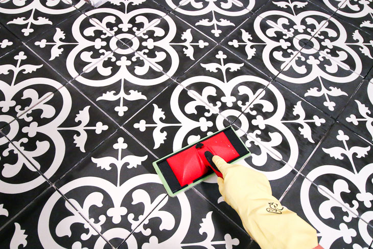 Apply sealer with pad applicator