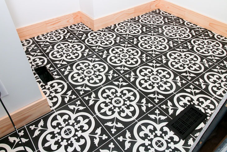 Installed Avington Cement Tiles from TheBuilderDepot.com