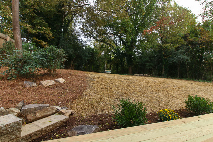 after view of landscaped saving etta yard