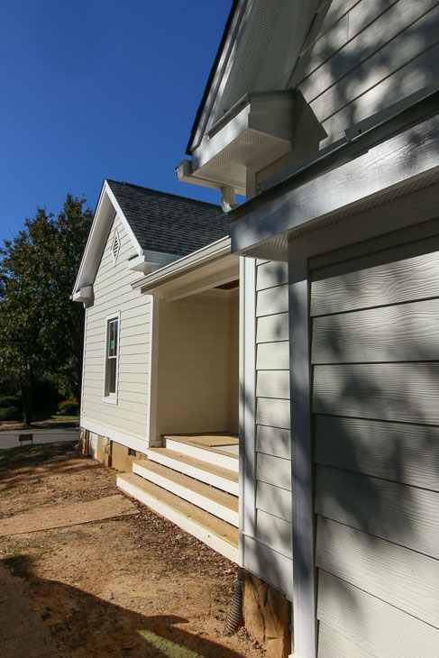 before patio and landscaping