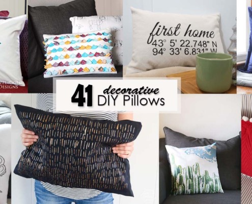 41 decorative DIY pillows - Social Media Image