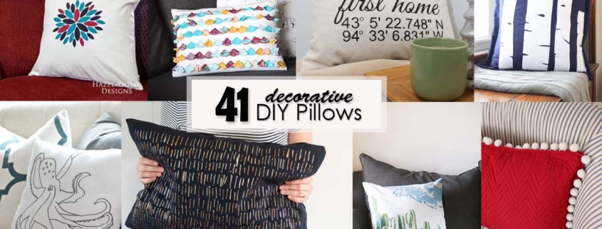 41 decorative DIY pillows - Social Media Image