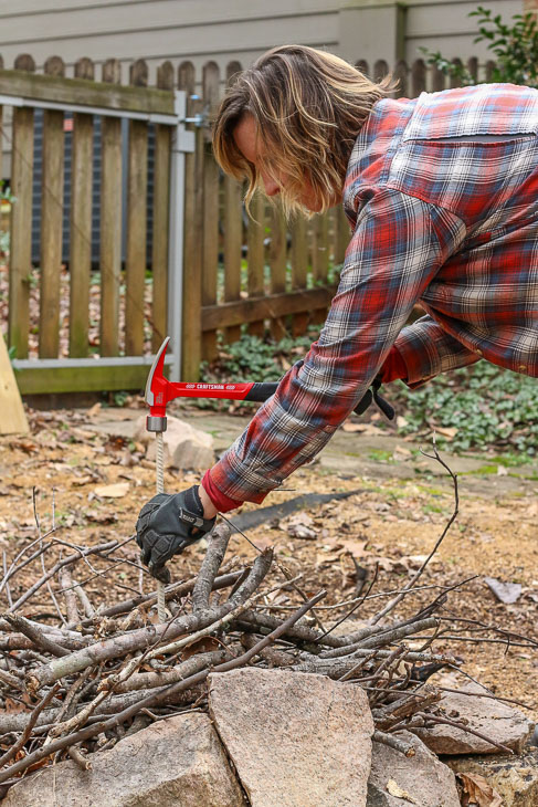 DIY Built-In Fire Pit Benches