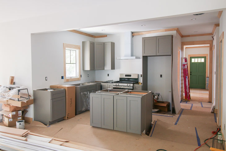kitchen cabinets installed