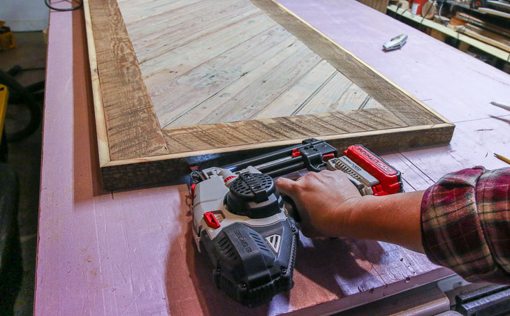nailing trim on door sides