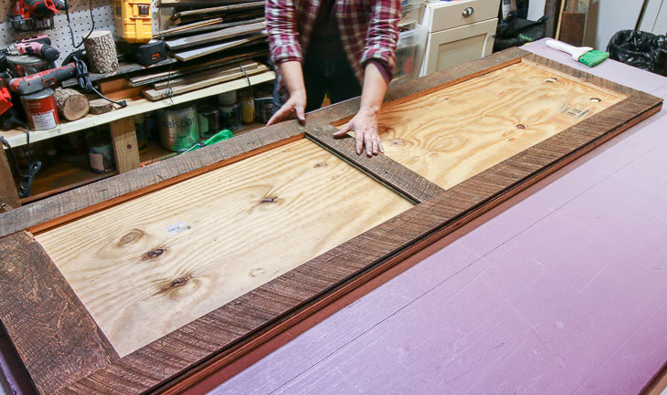 dry fit border on barn door