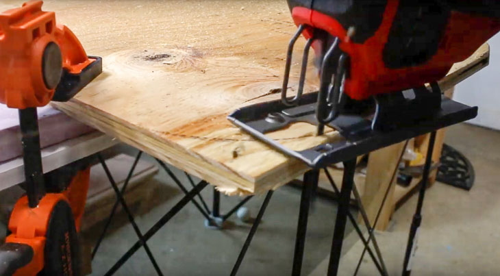 cut off corners with jigsaw