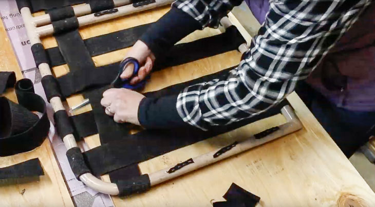 cutting seat webbing off