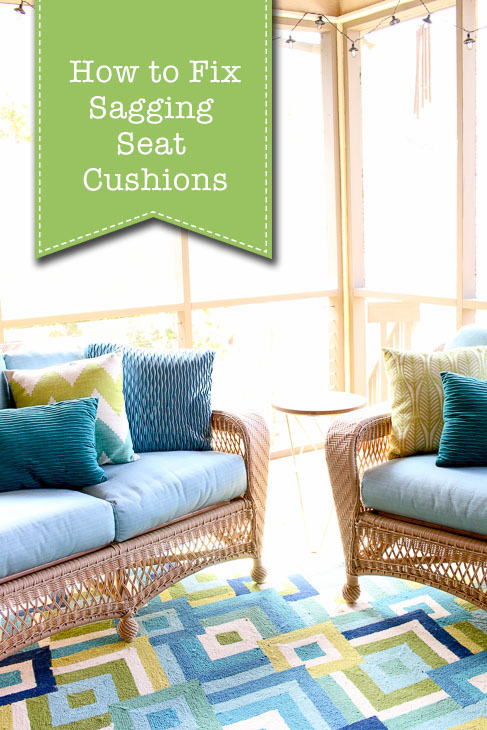 screen porch cushions after repair