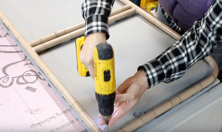 drive screws into corners