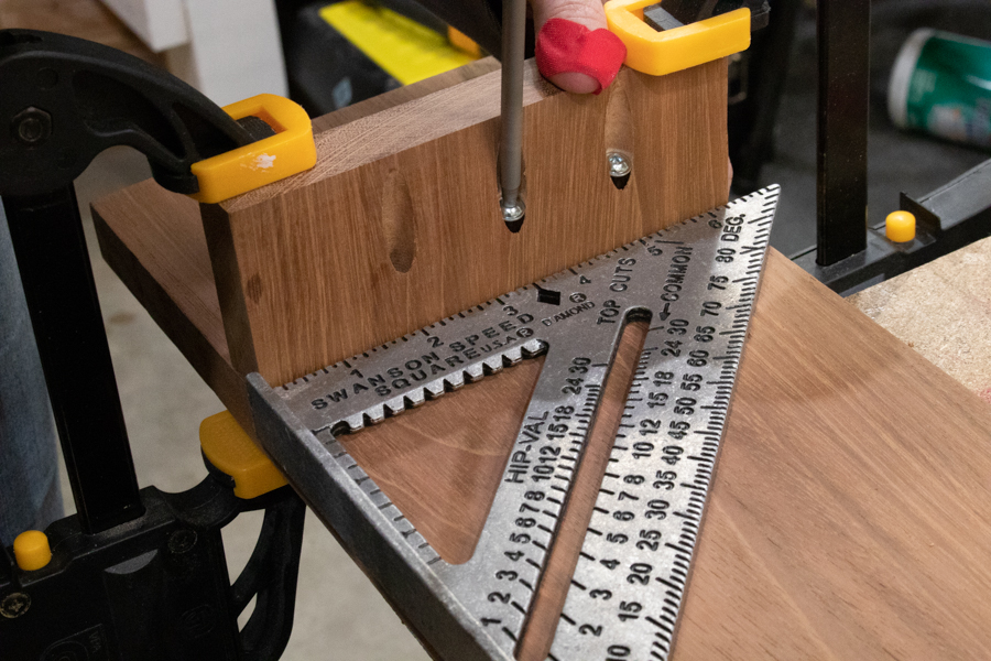 Attach small pieces to bottom with pocket screws