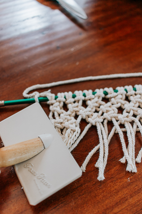 Brush out the cords with a wire brush