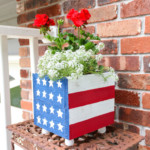 DIY American Flag Planter Box