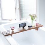 diy wooden bath tray