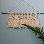 Hang up your Mini Macrame Wall Hanging