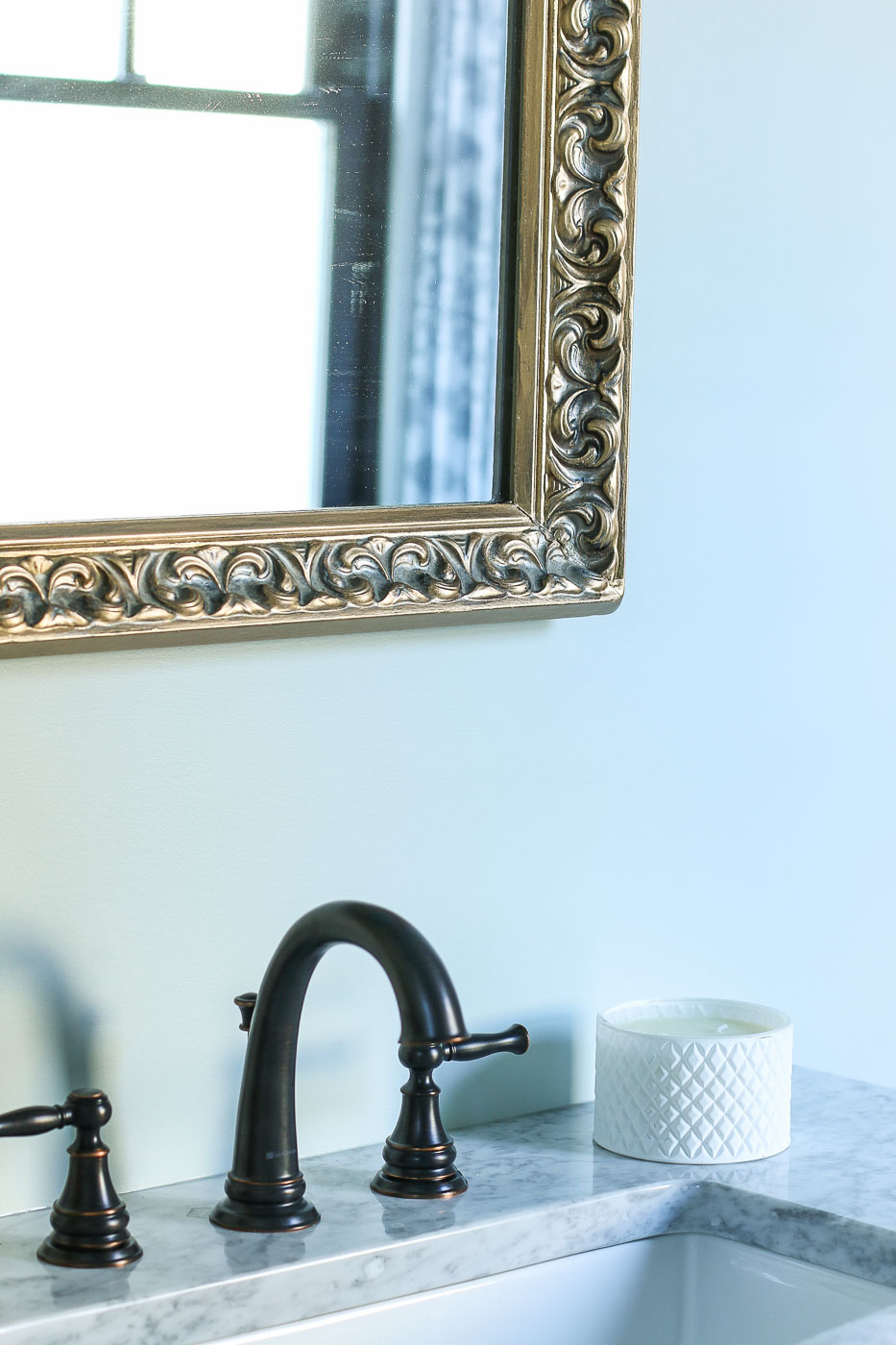 Thrift Store Gold Painted Mirror Frame