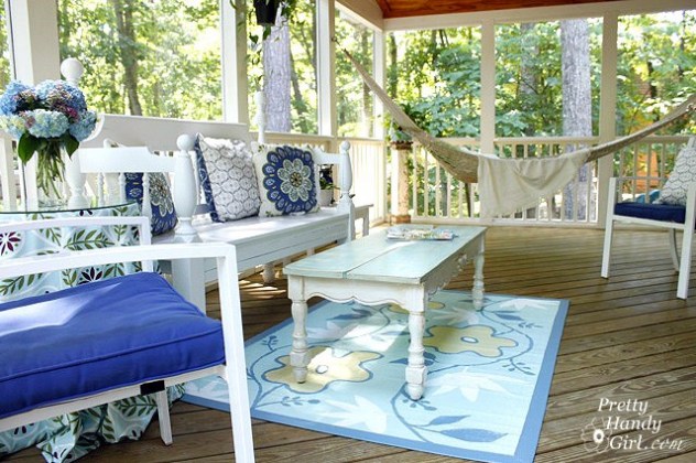 Screen Porch Makeover with Invisible Mosquito Screens