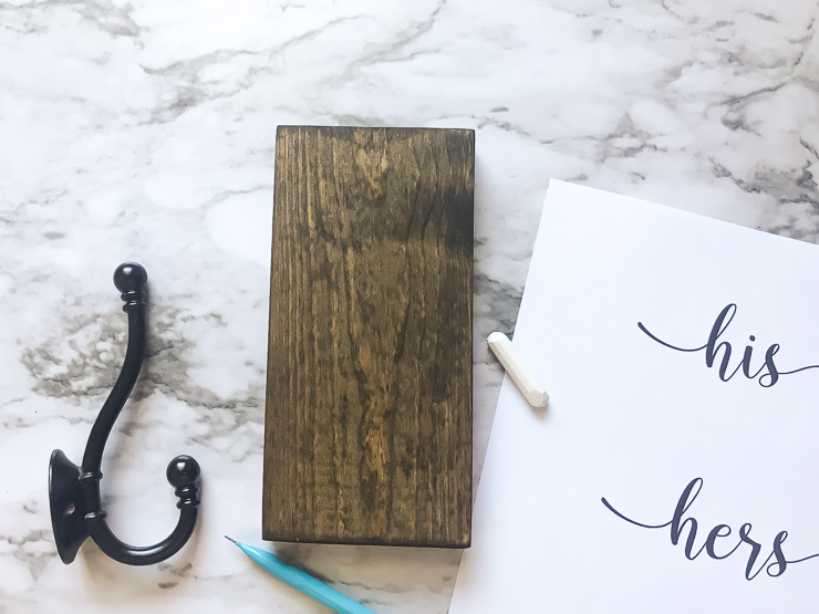 Transferring printed text to wood