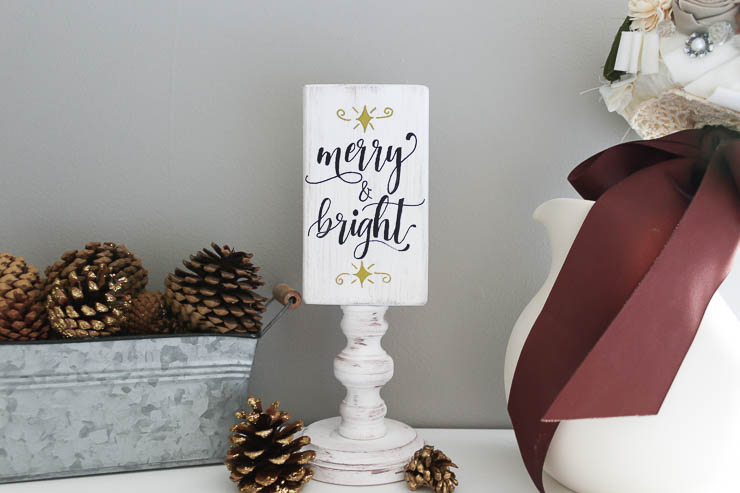 Merry and bright finished side