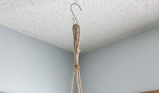 How to Install Ceiling Plant Hooks