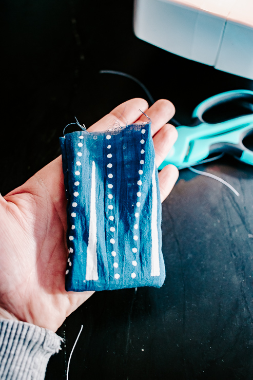 Showing a Fabric Pocket for making Hand Warmers
