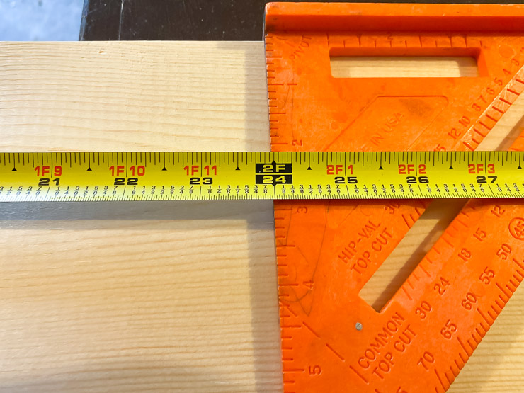 Step 1 measure and cut the wood pieces