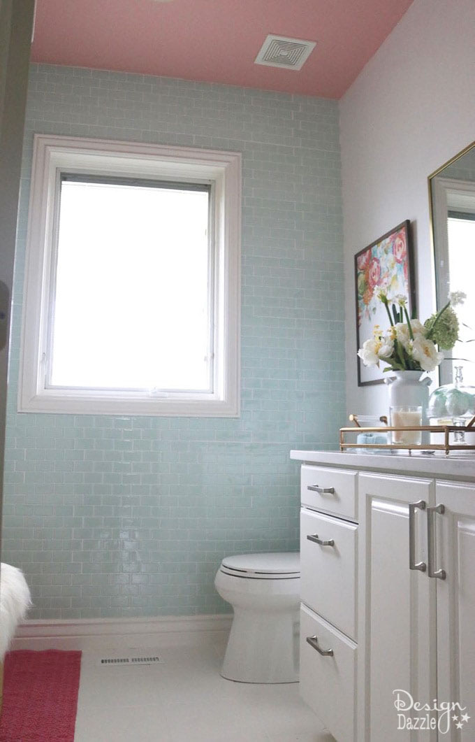 DIY Adhesive Tiled Walls