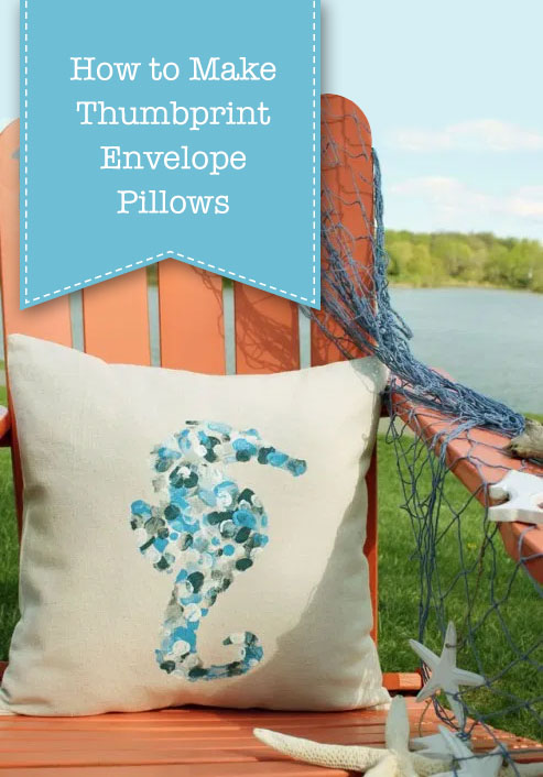 How to Make Thumbprint Design Pillows