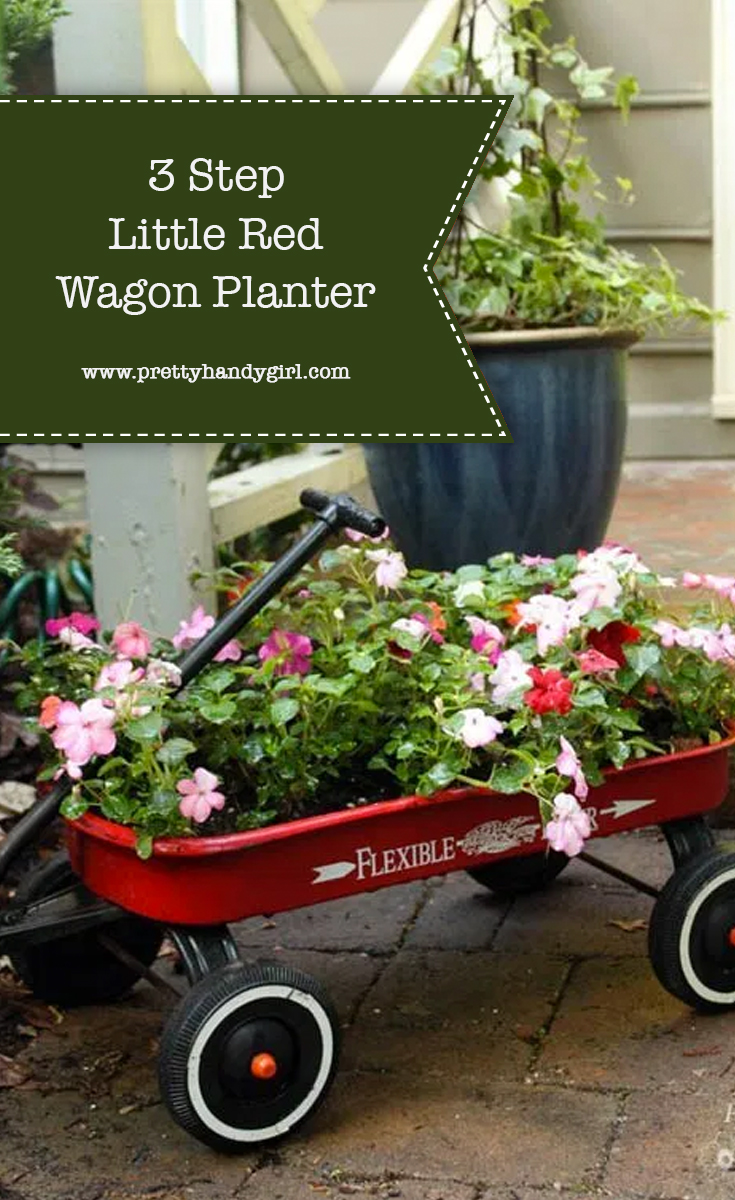 Three Step Red Wagon Planter | Pretty Handy Girl