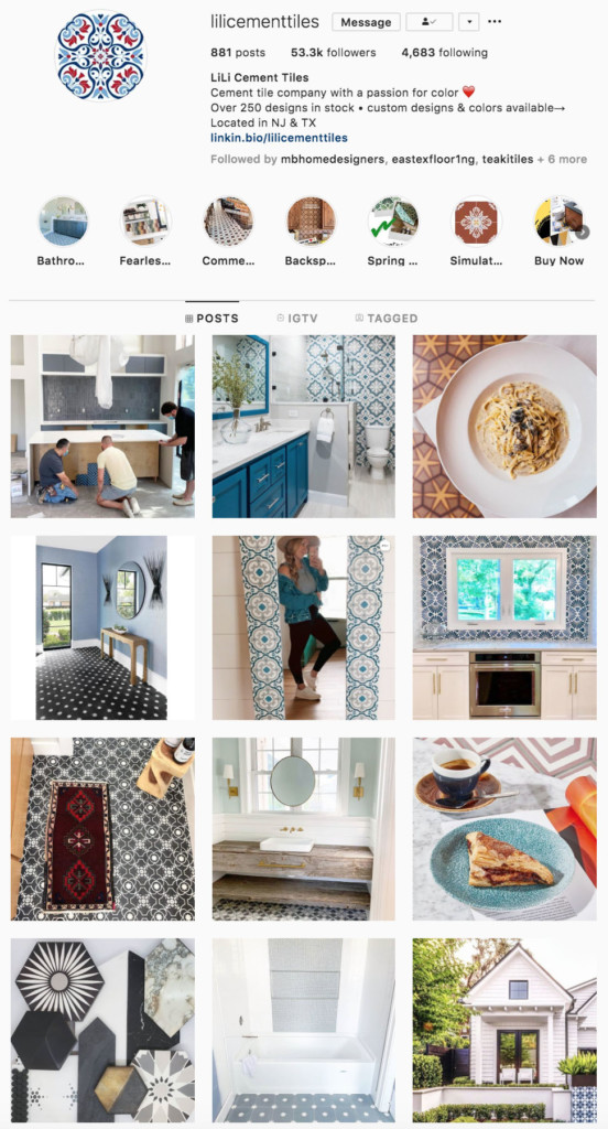 Lili Cement Tiles on Instagram