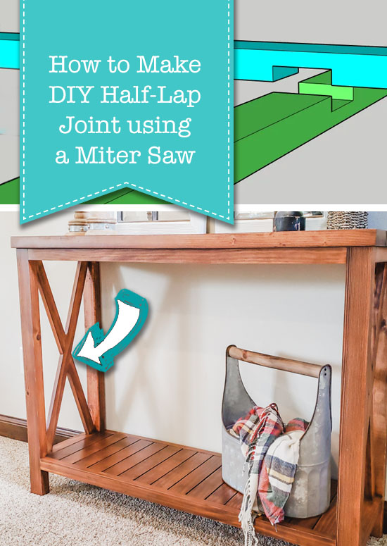 How to Make a DIY Half Lap Joint using Miter Saw