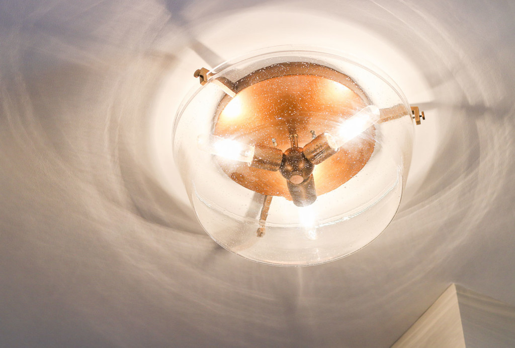 Kichler Alton flush mount seeded glass fixture
