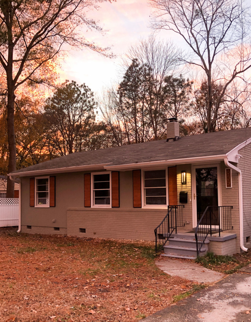 Millie's Remodel at dusk