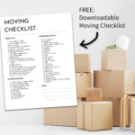 Free printable moving checklist - the only checklist you'll need for a successful move