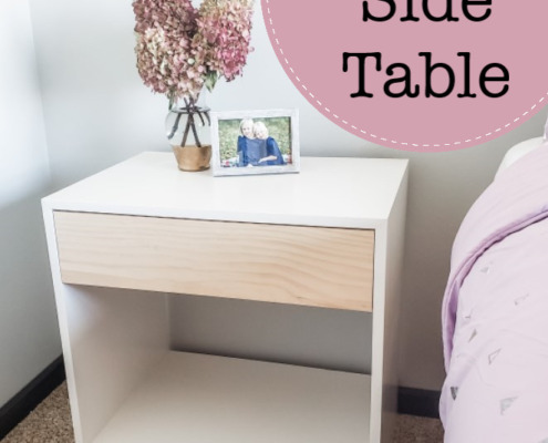 modern boho side table