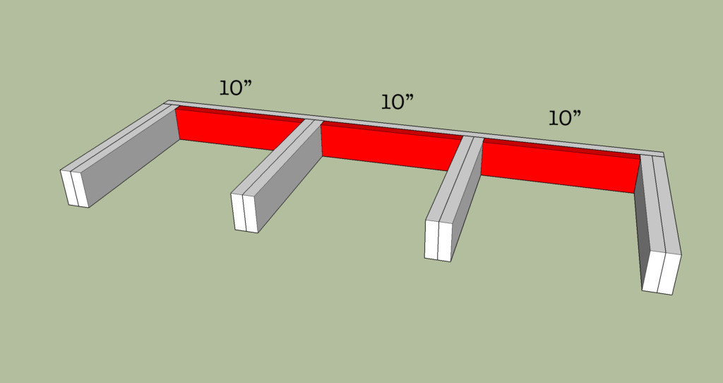 cut spacer pieces
