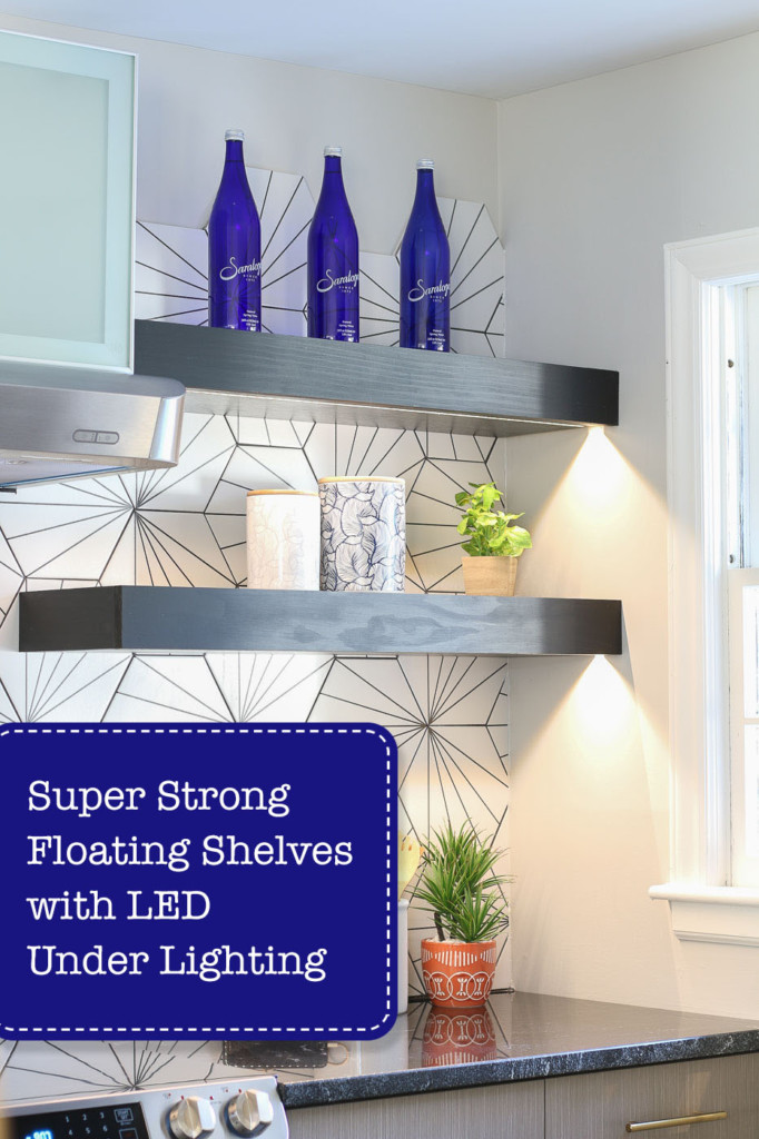 How to Build Super Strong Floating Shelves with LED Under Lighting