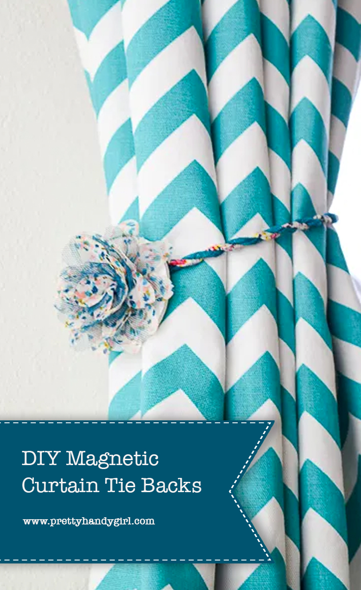 DIY Magnetic Curtain Tie Backs | Pretty Handy Girl