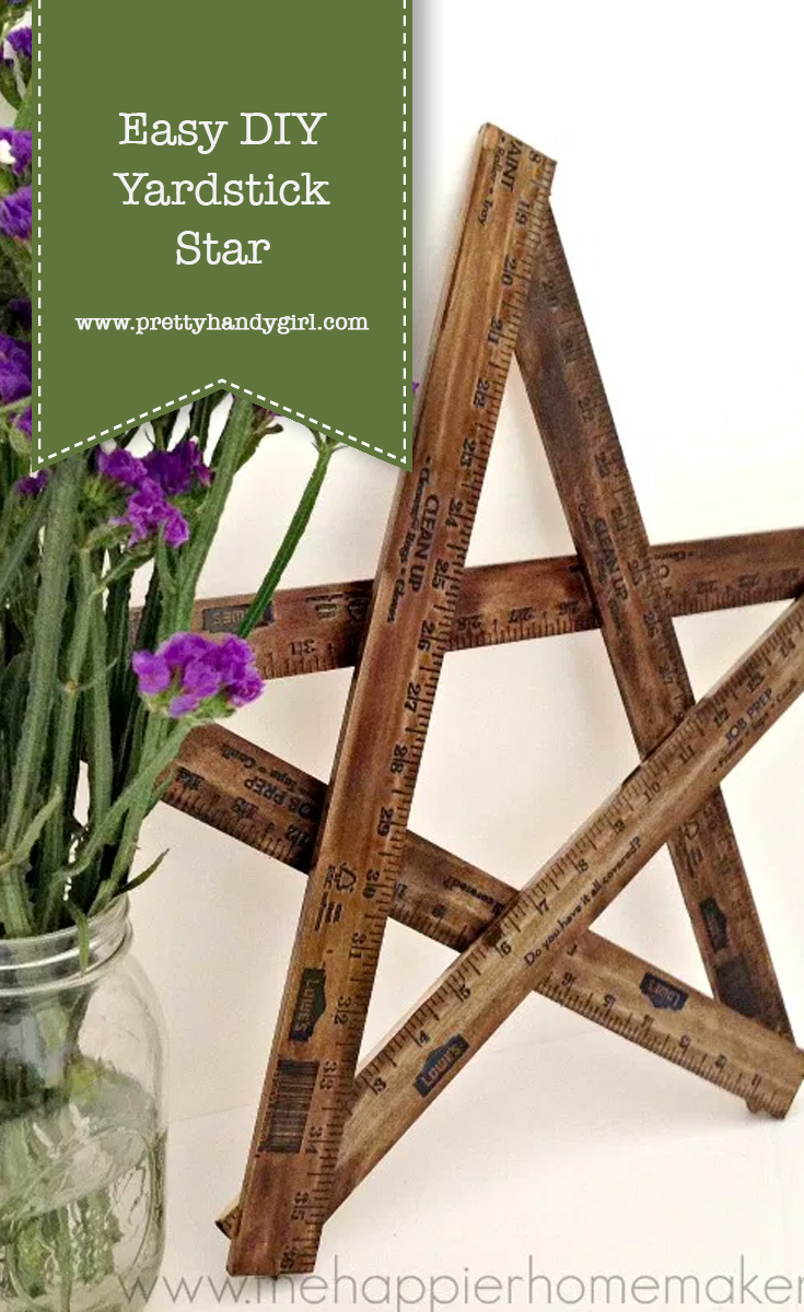 Easy DIY Yardstick Star | Pretty Handy Girl