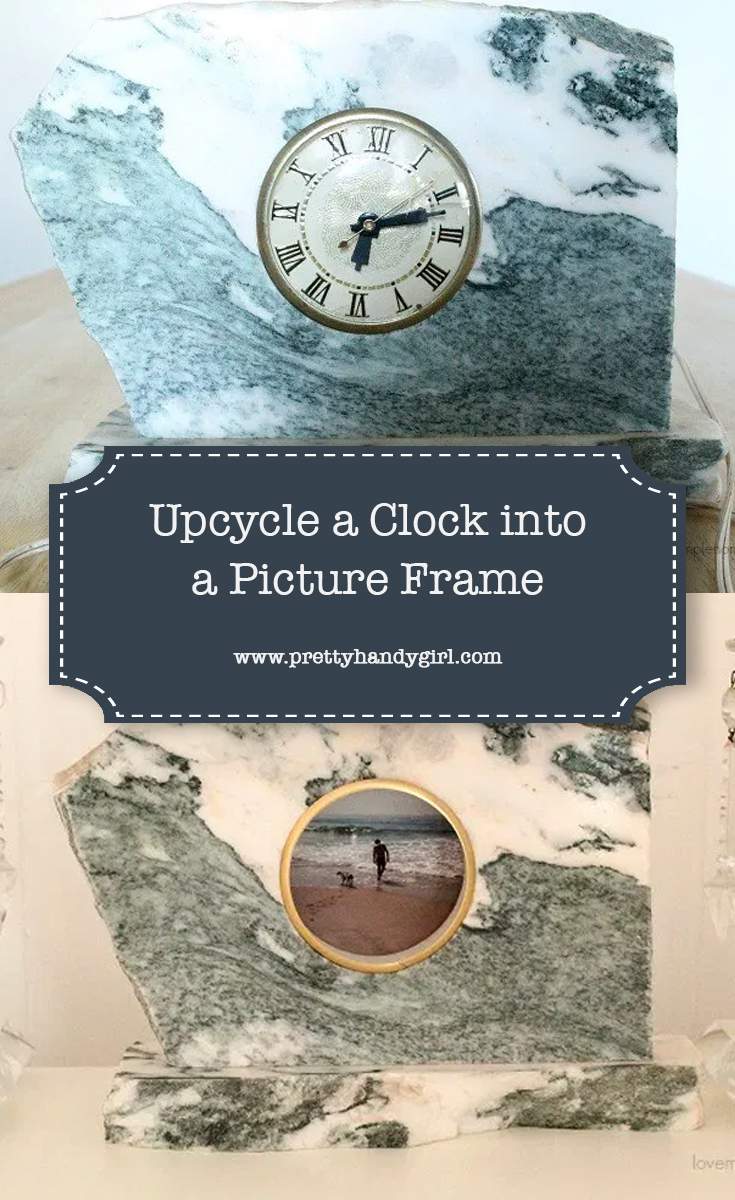 Upcycle a Clock into a Picture Frame | Pretty Handy Girl